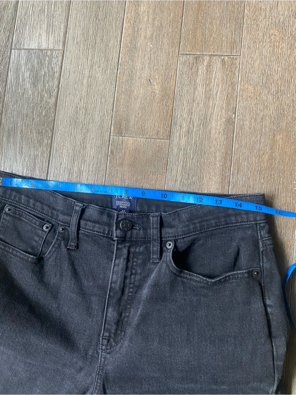 J. Crew Black Essential Straight Leg Jean, Size 29 - Picture 4 of 8